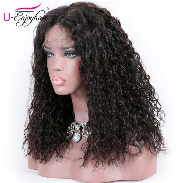 13x6 Lace Front Wigs Natural Color Water Wave Brazilian Virgin Human Hair Wigs Pre Plucked Hairline With Baby Hair (LFW1009)