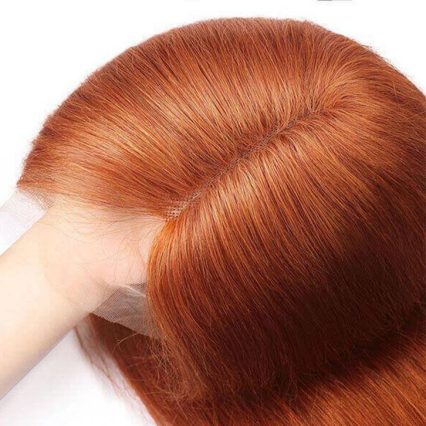 13x4 Lace Front Wigs Ginger Color Body Wave Brazilian Virgin Human Hair Wigs Pre Plucked Hairline With Baby Hair (CLFW029)