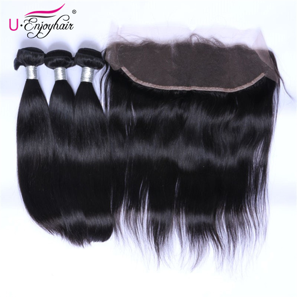 U Enjoy Hair Straight Natural Color 3 Bundles Deals 100% Unprocessed Virgin Human Hair Bundles (HB001)