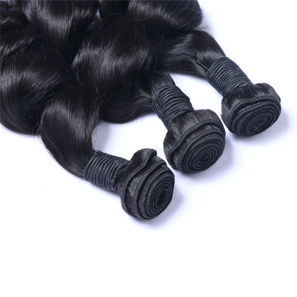 U Enjoy Hair Loose Wave Natural Color 3 Bundles Deals 100% Unprocessed Virgin Human Hair Bundles (HB006)