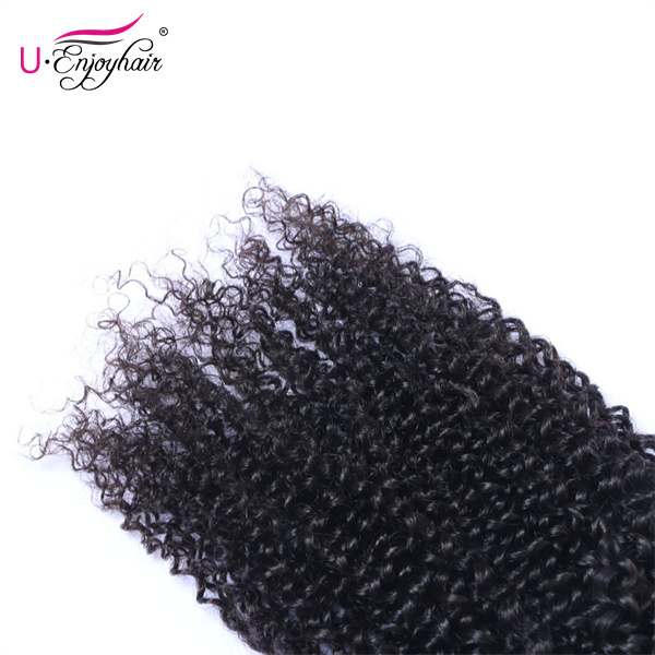 U Enjoy Hair Kinky Curly Natural Color 3 Bundles Deals 100% Unprocessed Virgin Human Hair Bundles (HB009)
