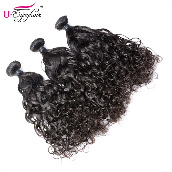 U Enjoy Hair Natural Wave Natural Color 3 Bundles Deals 100% Unprocessed Virgin Human Hair Bundles (HB004)