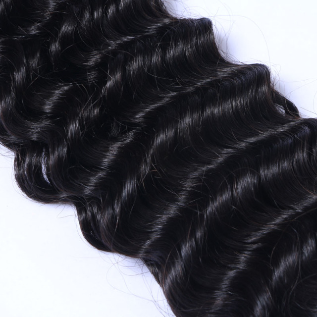 U Enjoy Hair Deep Wave Natural Color 3 Bundles Deals 100% Unprocessed Virgin Human Hair Bundles (HB003)