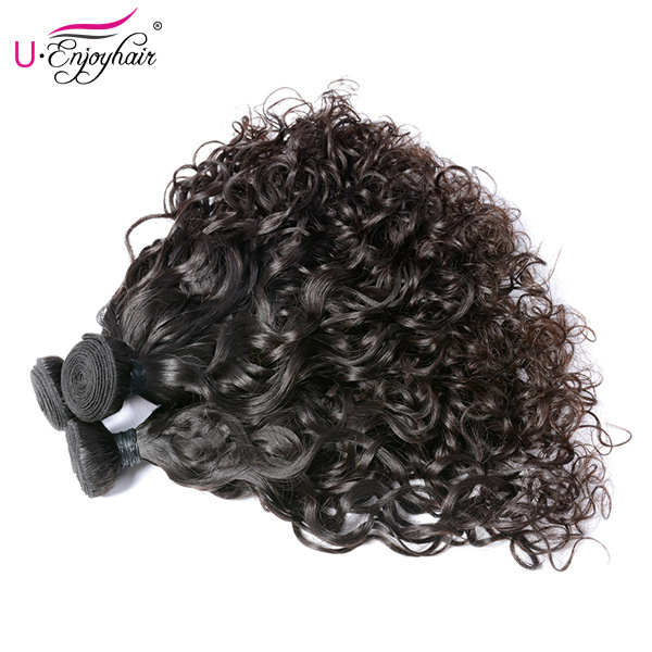 U Enjoy Hair Natural Wave Natural Color 3 Bundles Deals 100% Unprocessed Virgin Human Hair Bundles (HB004)
