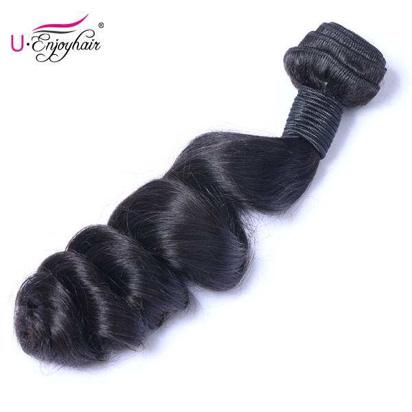 U Enjoy Hair Loose Wave Natural Color 3 Bundles Deals 100% Unprocessed Virgin Human Hair Bundles (HB006)