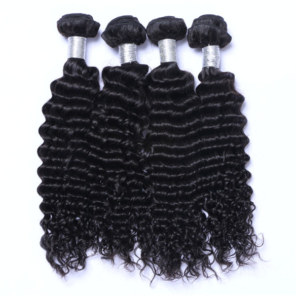 U Enjoy Hair Deep Wave Natural Color 1 Bundles Deals 100% Unprocessed Virgin Human Hair Bundles (HB013)