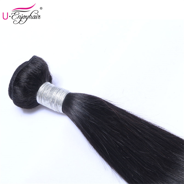 U Enjoy Hair Straight Natural Color 1 Bundles Deals 100% Unprocessed Virgin Human Hair Bundles (HB011)