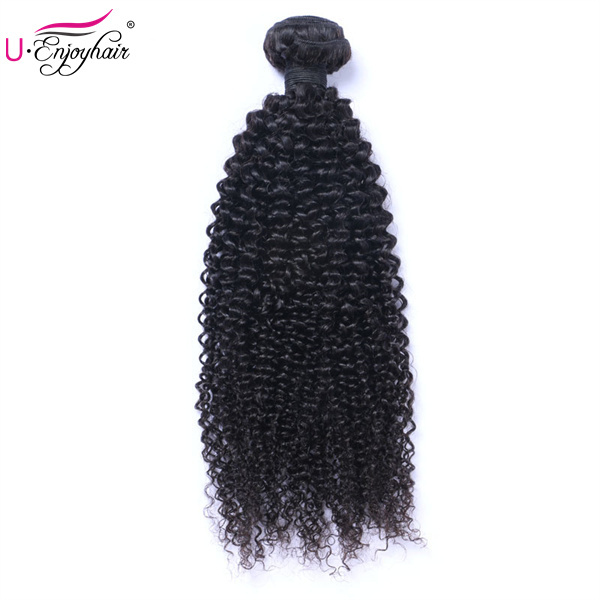 U Enjoy Hair Kinky Curly Natural Color 1 Bundles Deals 100% Unprocessed Virgin Human Hair Bundles (HB020)