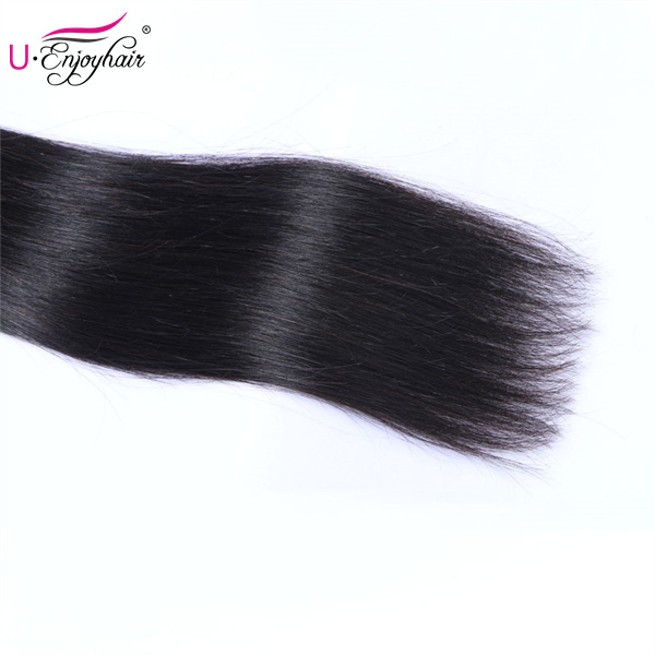 U Enjoy Hair Straight Natural Color 1 Bundles Deals 100% Unprocessed Virgin Human Hair Bundles (HB011)