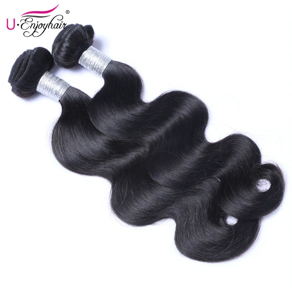 U Enjoy Hair Body Wave Natural Color 1 Bundles Deals 100% Unprocessed Virgin Human Hair Bundles (HB012)