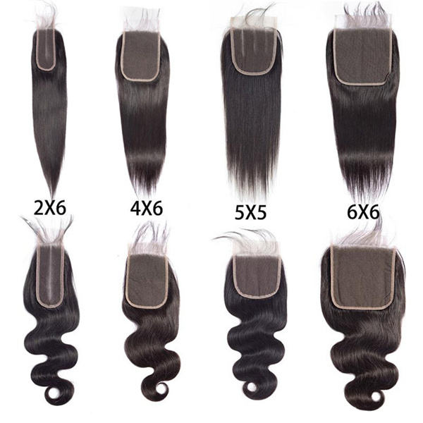 U Enjoy Hair Brazilian Virgin 100% Human Hair Loose Wave Natural Color 4x4Inch Lace Closure With Baby Hair(LC005)
