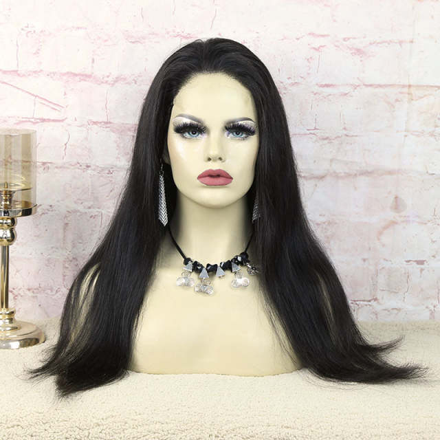 U Enjoy Hair Straight Natural Color Transparent  Lace 5X5 Lace Closure Wig (5LC07)