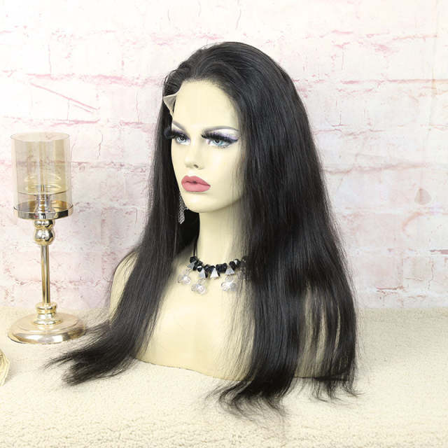 U Enjoy Hair Straight Natural Color Transparent  Lace 5X5 Lace Closure Wig (5LC07)