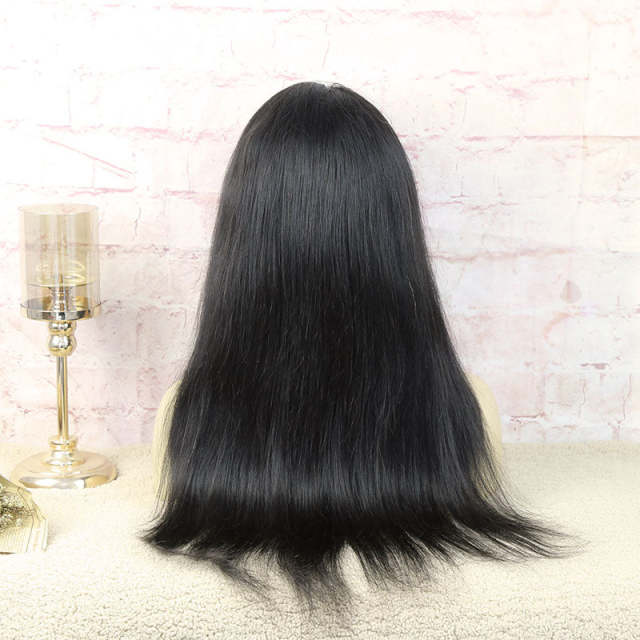 U Enjoy Hair Straight Natural Color Transparent  Lace 5X5 Lace Closure Wig (5LC07)