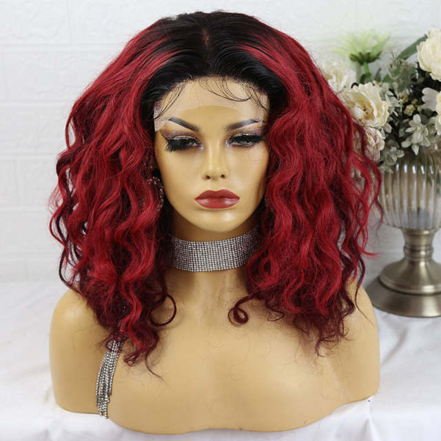 U Enjoy Hair Custom Colored Loose Wave  Transparent  Lace 5X5 Lace Closure Wig (5LC12)