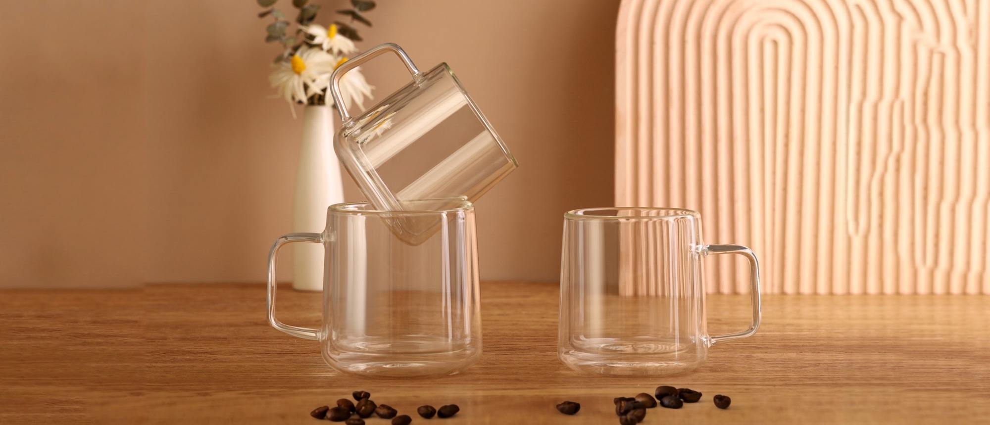 Tazas de café de vidrio CNGLASS