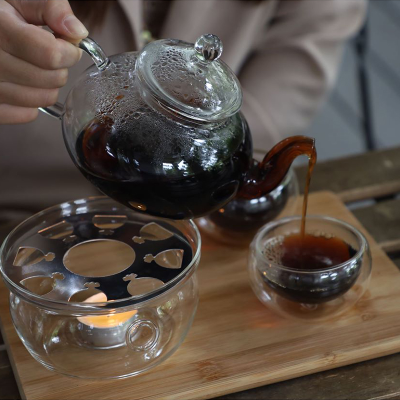 Clear Glass Teapot with Removable Infuser 40.2oz