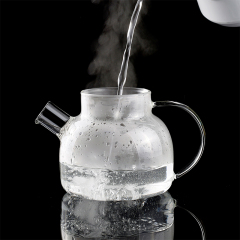 Bule de chá transparente com bico de filtro removível 30,4 onças