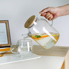 Прозрачный чайник со съемным носиком фильтра 50,7 унций