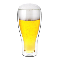 Double Wall Borosilicate Themal Insulated Weizen Beer Glass17oz.