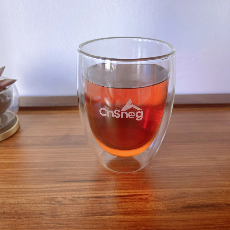 CnSneg Milk Tea Cup Double Wall Borosilicate Glass Espresso Coffee Mug For Cappuccino