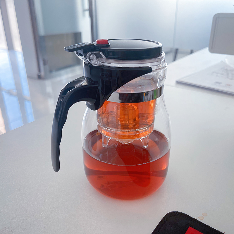 CnSneg Borosilicate Glass Teapot with Removable Infuser