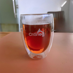 CnSneg Milk Tea Cup Double Wall Borosilicate Glass Espresso Coffee Mug For Cappuccino