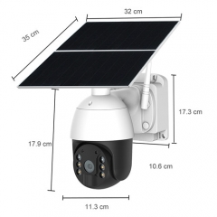 S100-WiFi 4G 4MP 28800mAh Solar Power Alert PTZ Camera