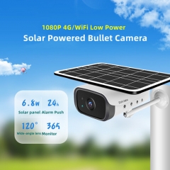 C5-WiFi/4G 2MP 6.8W Solar Bllet Camera 6.8W 10200mAh