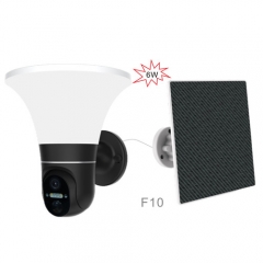 F10-WiFi/4G 4MP 6W 12000mAh Solar Floodlight PTZ Camera