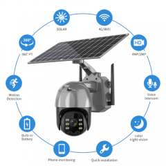 Q5Pro-WiFi/4G 3MP Solar PTZ Camera 6W 9600mAh