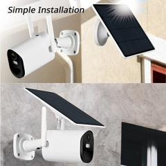 B10 4MP 9000mAh Battery Bullet Camera with 3.5W Solar Panel