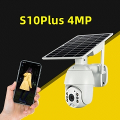 S10Plus-WiFi/4G 4MP Solar PTZ Camera 8W 15600mAh