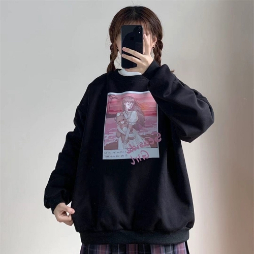 圆领卫衣2245 海滨少女