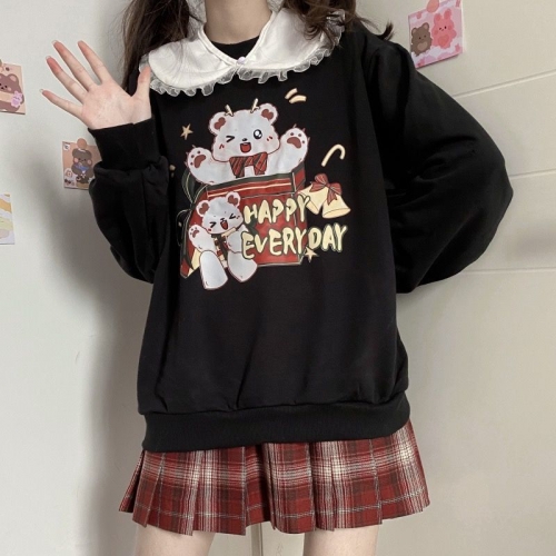 圆领卫衣2633 小熊惊喜