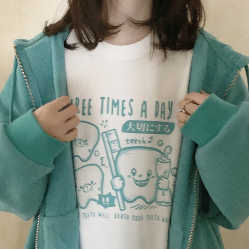 圆领卫衣2615 好好刷牙