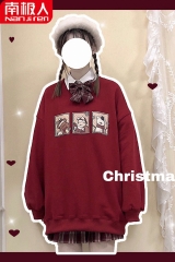 圆领卫衣圣诞三熊