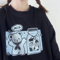 圆领卫衣2601 牛奶熊