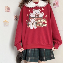 圆领卫衣2633 小熊惊喜
