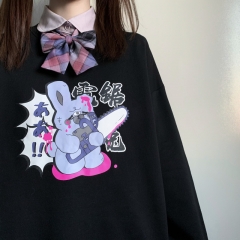 圆领卫衣2618 電锯兔