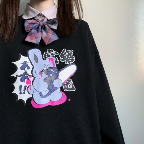 圆领卫衣2618 電锯兔