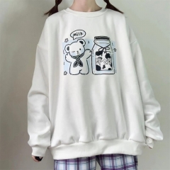 圆领卫衣2601 牛奶熊