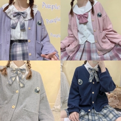 打扣开衫2929 帽子兔