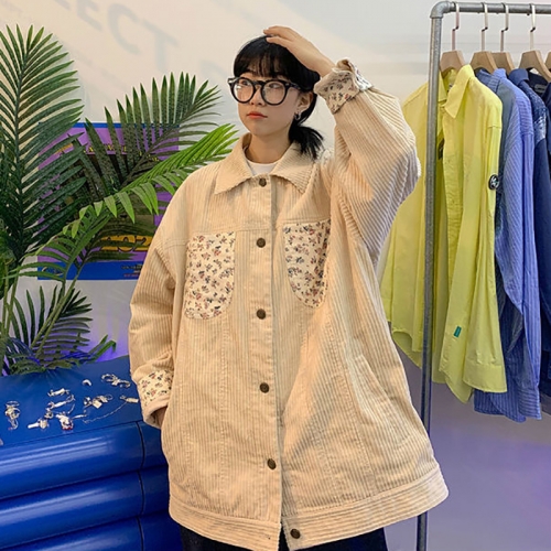 灯芯绒衬衫2918 碎花