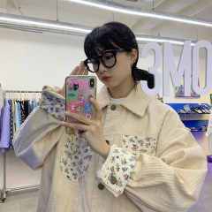 灯芯绒衬衫2918 碎花