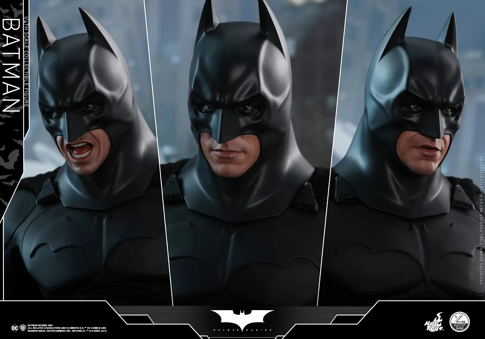 HOT TOYS QS009 Batman Begins Batman Bruce Wayne Christian