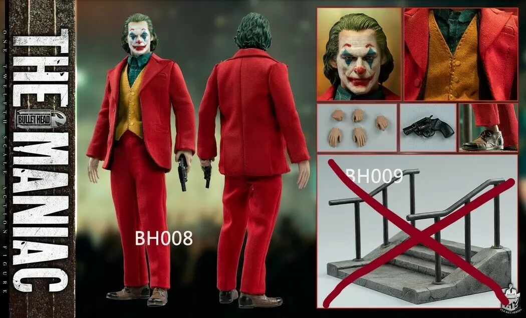 Bullet Head 1/12 サイズ ホアキンジョーカー BH008【新品】 Bullet Head BH008 The Mental Joker 1/12 ACTION FIGURE,OTHER