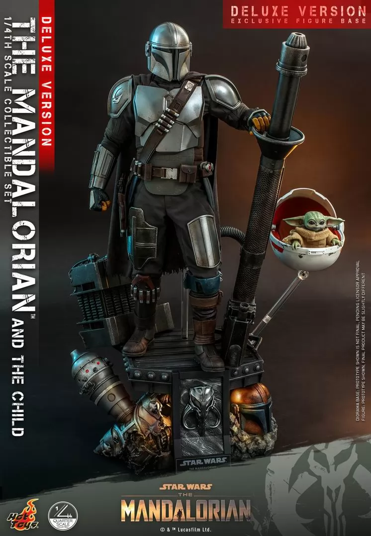 HOT TOYS QS017 STAR WARS THE MANDALORIAN & THE CHILD 1/4 Action Figure