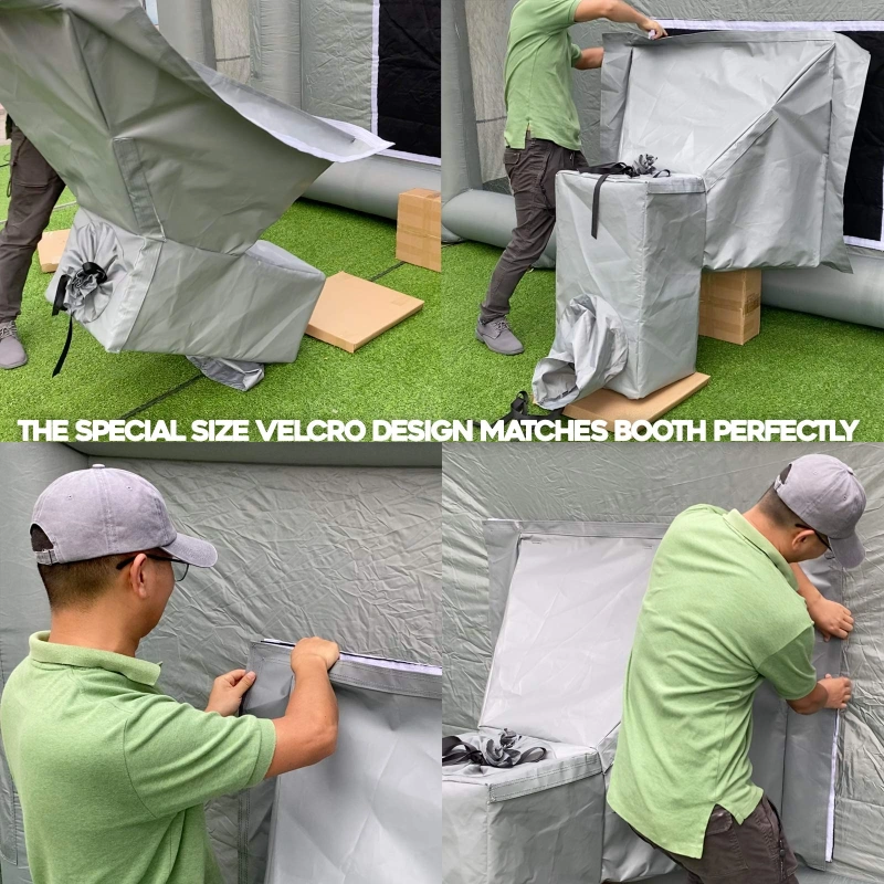 Sewinfla Inflatable Paint Booth Air Draft Device for Indoor (Elephant Trunk，NOT Suitable for Any Other Brand Paint Booth.)