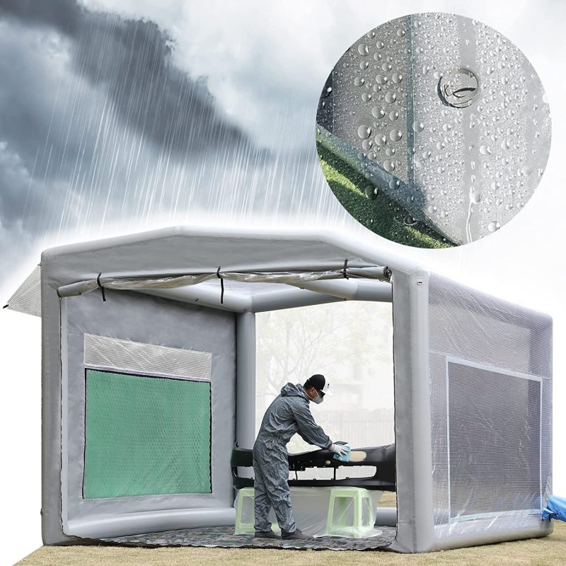 New Version Sewinfla Airtight Waterproof Paint Booth Durable Portable Paint Booth Perfect Solution for Overspray Problem